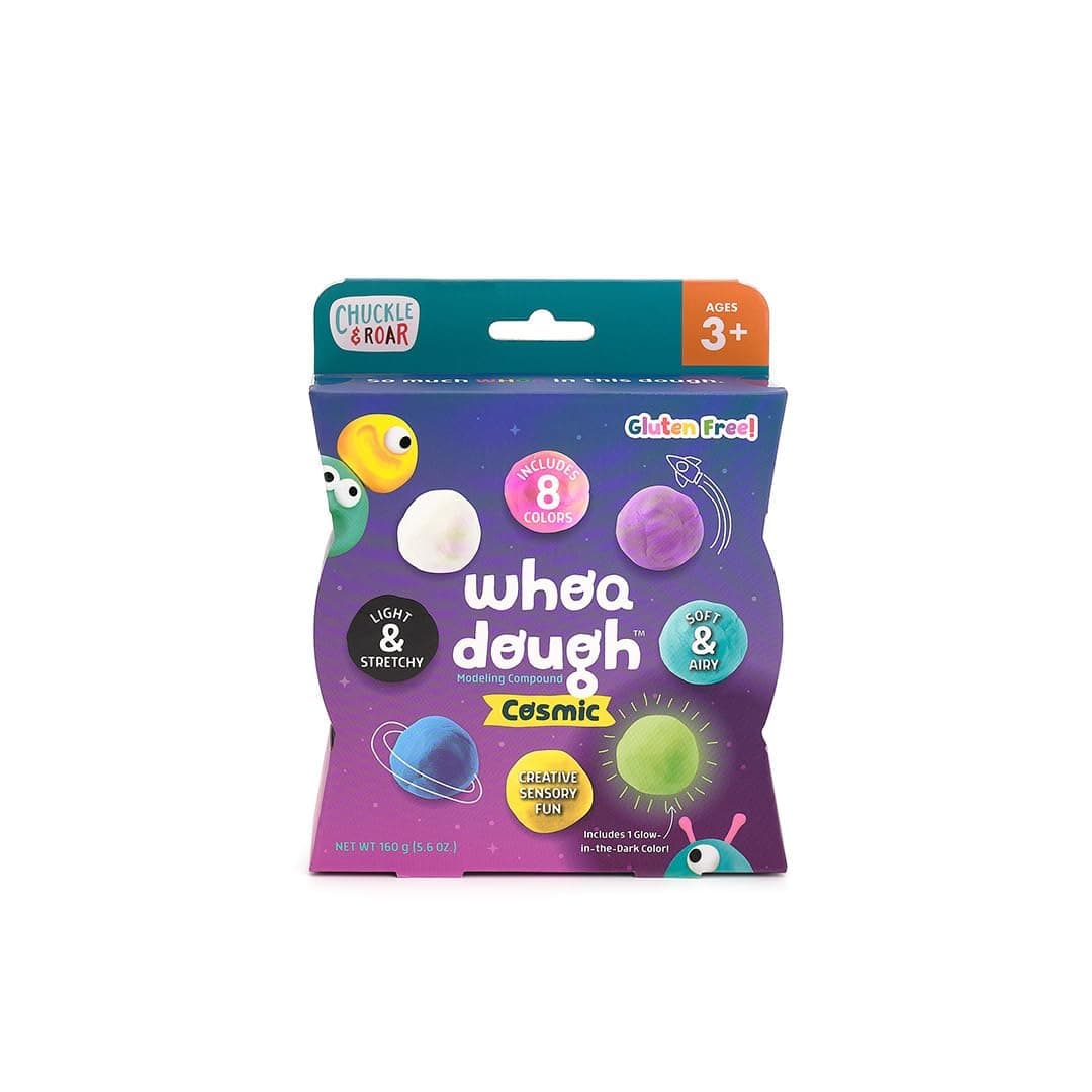 Chuckle & Roar - Whoa Dough Cosmic Colors - Tactile Kids Dough - Fun Arts and Crafts Time for Preschoolers - Safe Formula for Kids - Ages 3 and Up