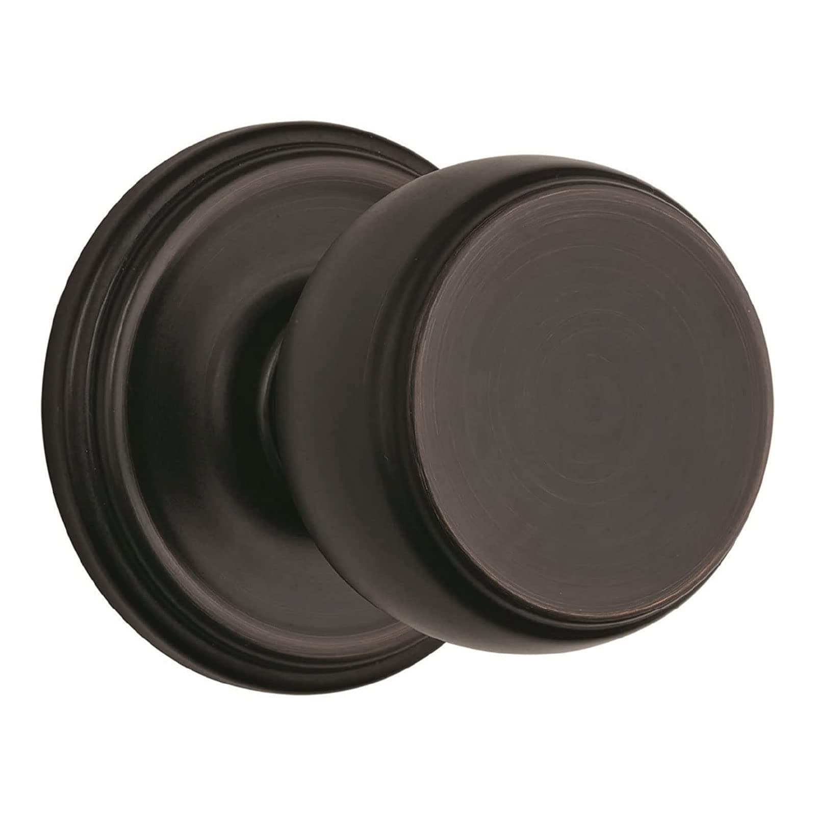 BRINKSGanyon Interior Keyless Hall Closet Door Knob, Tuscan Bronze - Hands-Free Indoors Home Decor Non-Locking Hall Closet Easy Open Door Knob