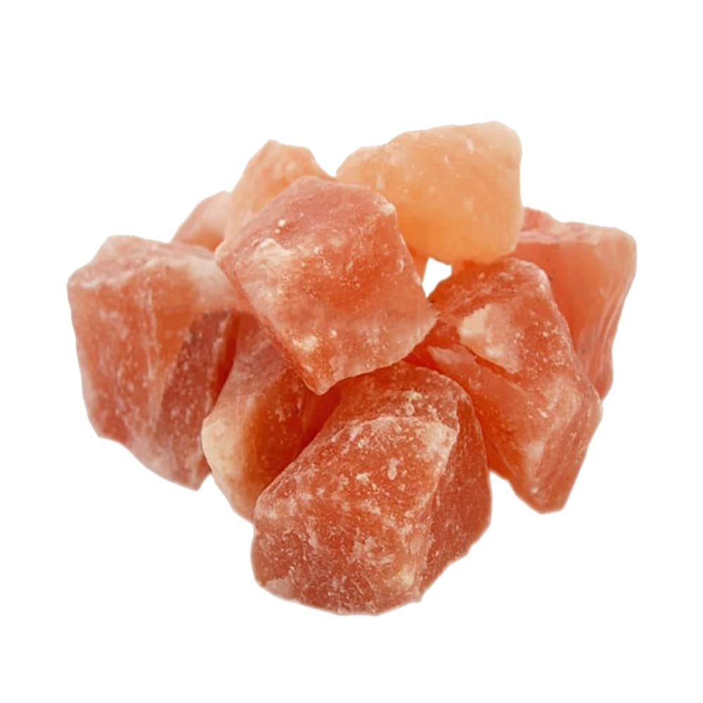 HSD 100% Authentic Pure Natural Glow Pink Himalayan Salt Crystal Rocks & Chunks - Food Grade Lick Stones Bath Salt Spa Inhaler Therapy (1 Kg)