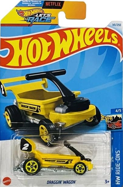 Hot Wheels ドラギンワゴン(イエロートレジャーハント)、HWライドオン 4/5