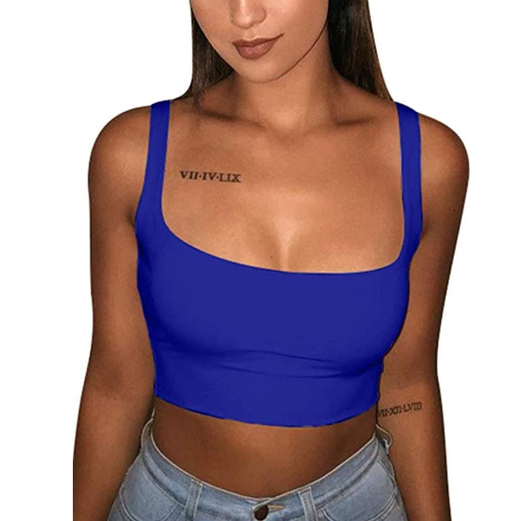 Women's All-Match Spaghetti Strap Crop Top