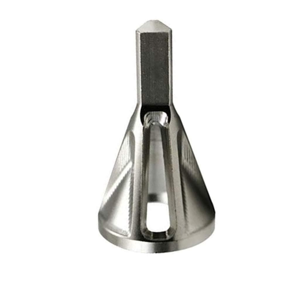 Deburring External Chamfer Tool Stainless Steel Remove Burr Tool for Drill Bit Damaged Extractor Compatible with Size 8-32 Bolts 1 PC (SILIVER)