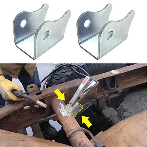 2 Pack 1999-2007 Compatible with Chevy Silverado & GMC Sierra Replacement Rear Upper Shock Mount Round Crossmember