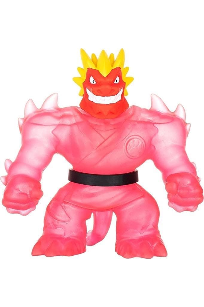 Heroes of Goo Jit Zu Glow Shifters Hero Pack - Super Squishy Blazagon Hero Pack. Goo Filled Toy with a Unique Glowing Goo Transformation. Crush The core and See The Goo Glow in The Dark!