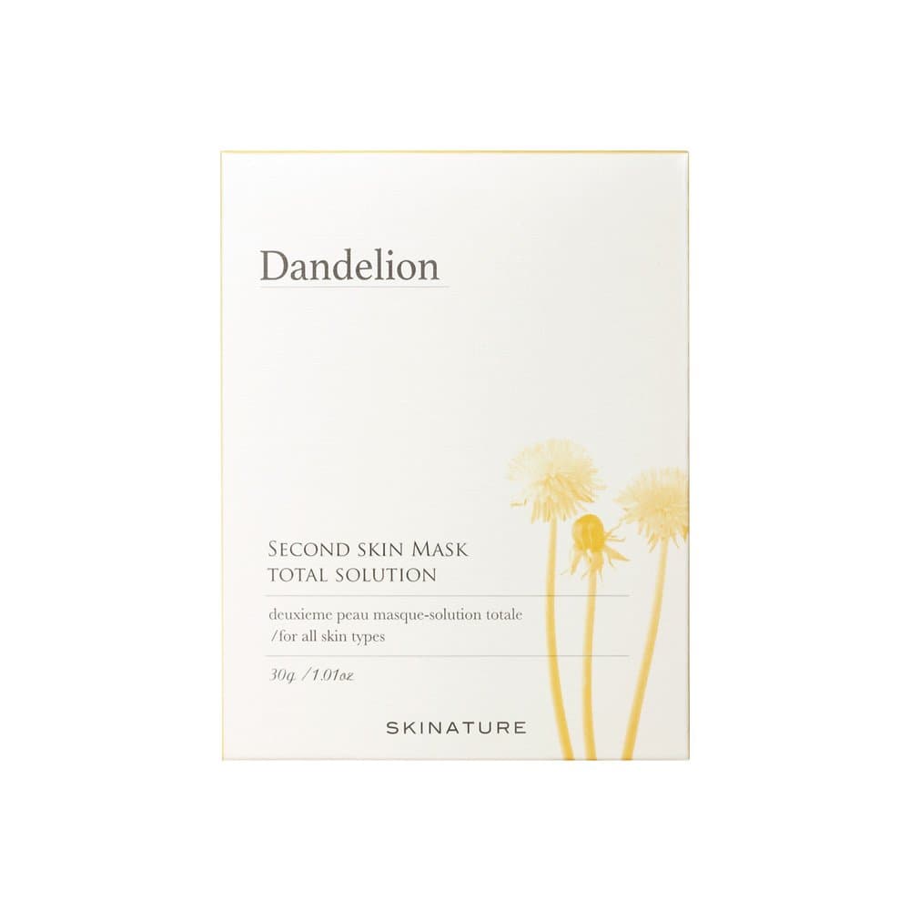 [SKINATURE] Dandelion Second Skin Mask Total Solution 10pcs (1set)
