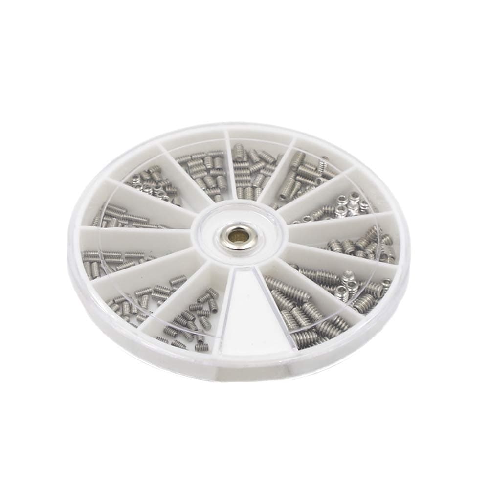 #2-56#4-40#6-32 UNC Stainless Steel Internal Hex Drive Cup Point Set Screws Assortment Kit