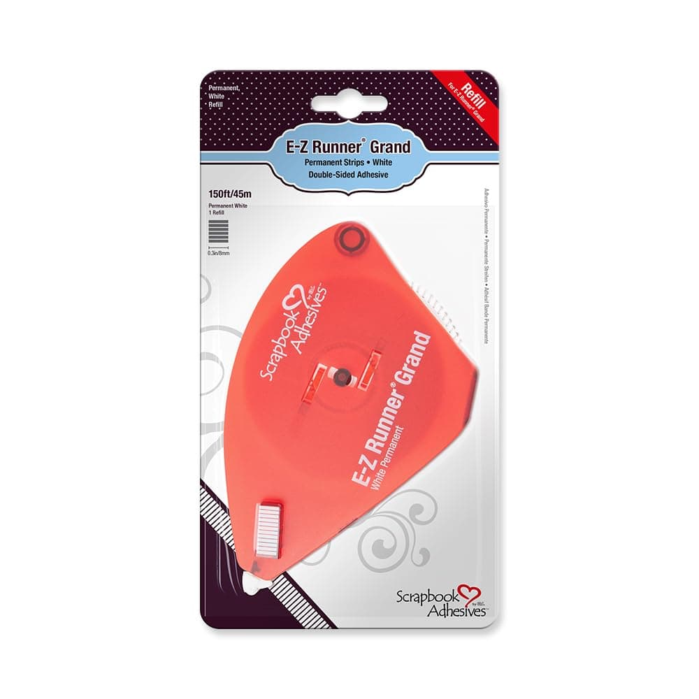 Scrapbook Adhesives by Scrapbk Adh EZ Runner Grand Refill Perm Tape White One Size 3L 01251-4