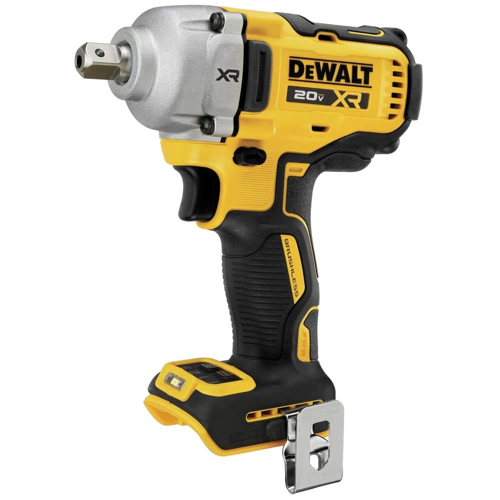 20V MAX XR Cordless Impact Wrench, 1/2", Includes Detent Pin Anvil and Belt Clip, Bare Tool Only (DCF892B)