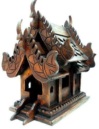Thai Buddhist Handmade Spirit House Temple Haunted House Temple Made From Thailand