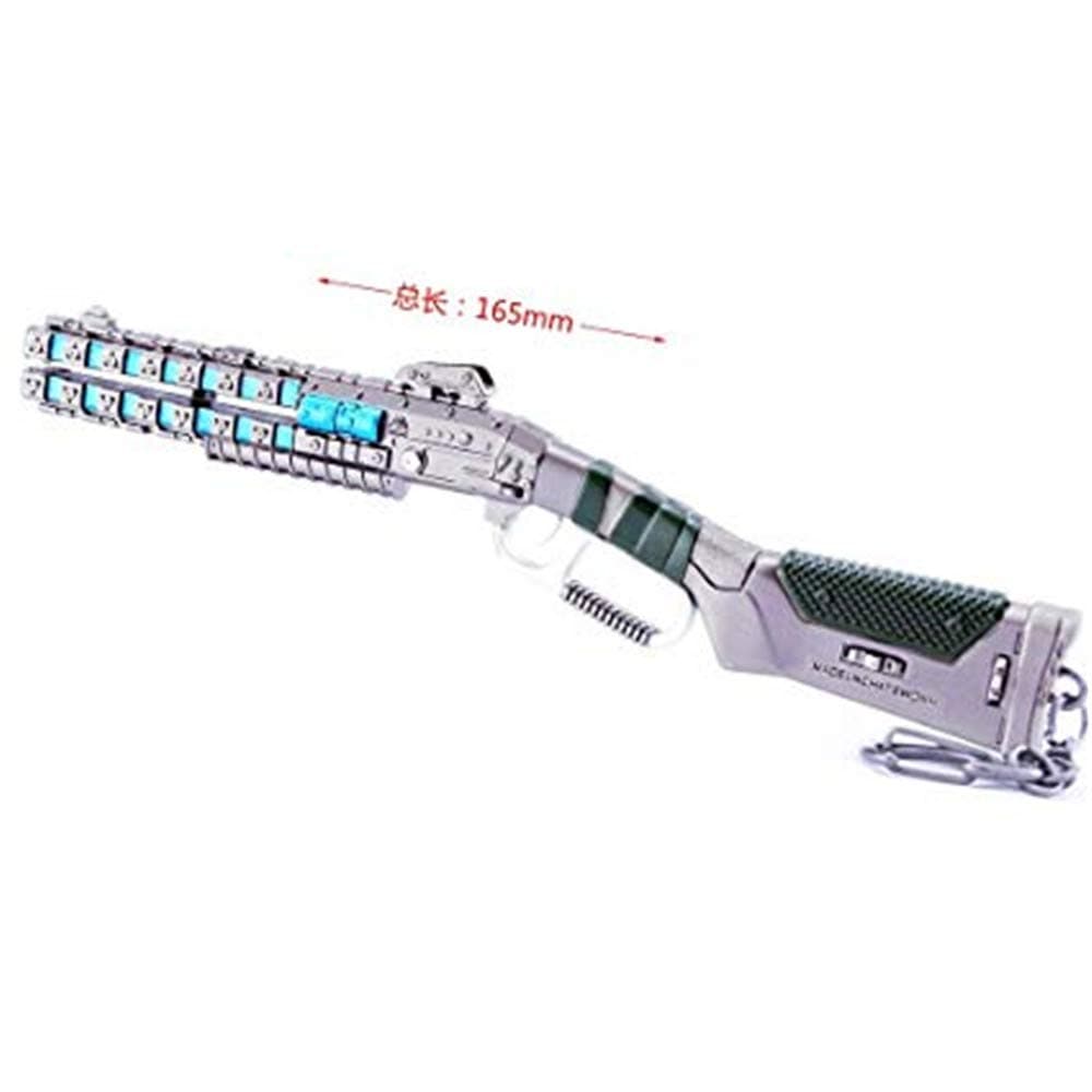 Games 1/6 Metal Peacekeeper Shotgun Keychain Metal Model Action Figure Party Gifts