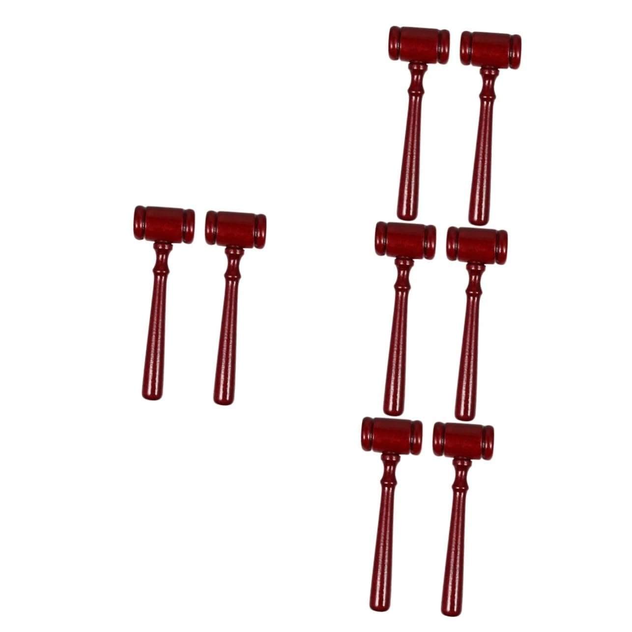 KOMBIUDA8 Pcs Judge Hammer Gavel Prop Auction Sale Hammer Mini Gavel Judges Gavel Court Hammers Mini Judge Gavel Judge Gavel Costume Accessory Gavel Accessory Lawyer Gavel Wooden