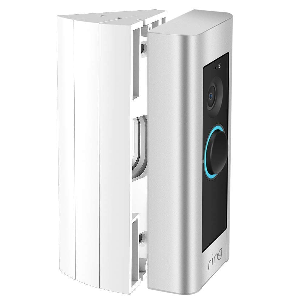 Adjustable Ring Doorbell Pro Angle Mount (3 Packs), CAVN Video Doorbell Corner Kit Angle Adjustment Adapter Mounting Plate Bracket Wedge Kit for Ring Doorbell Pro, White