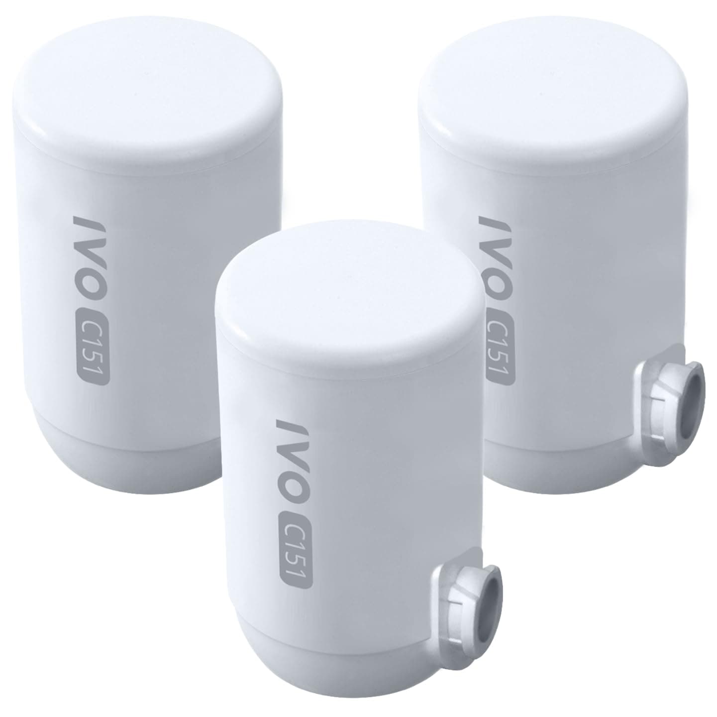 IVO Replacement Water Filters (Value Pack of 3 lasts for 12 months) – 4-Stage Filtration with NSF-Approved Technology – Removes Contaminants down to 0.1 Micron, Retains Healthy Minerals