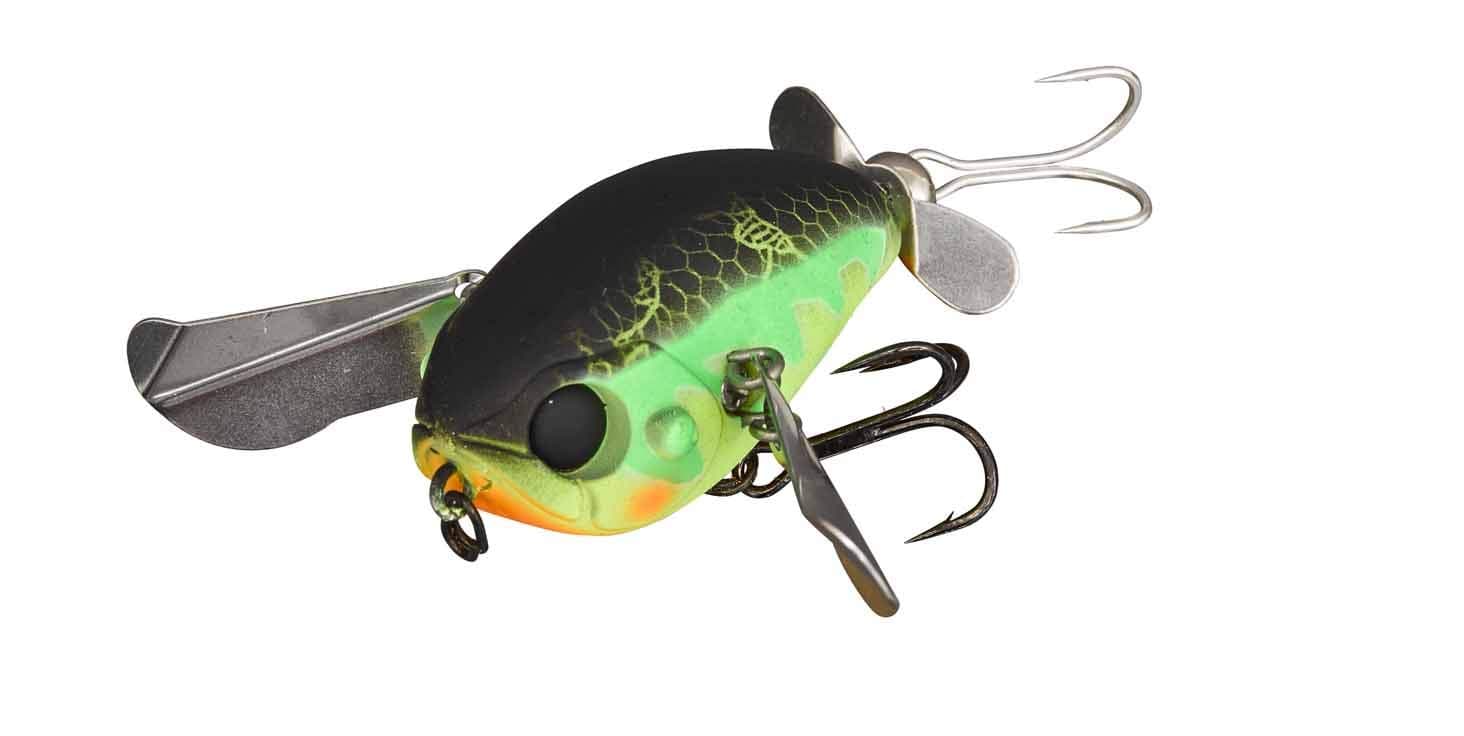 Illex TOPWATER LURE MICRO POMPADOUR - 4CM - 6.5, per unit, Mat Frog Tiger, 4