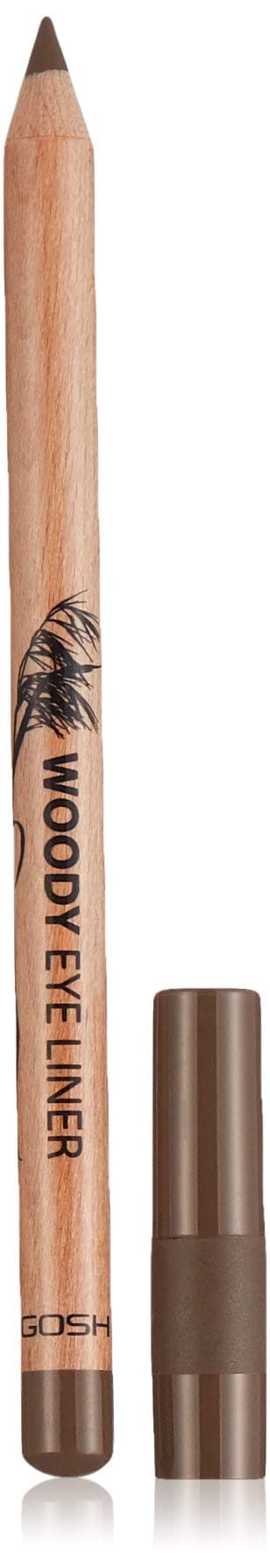 GOSH - WOODY EYE LINER - Waterproof eye pencil - 003 TEAK