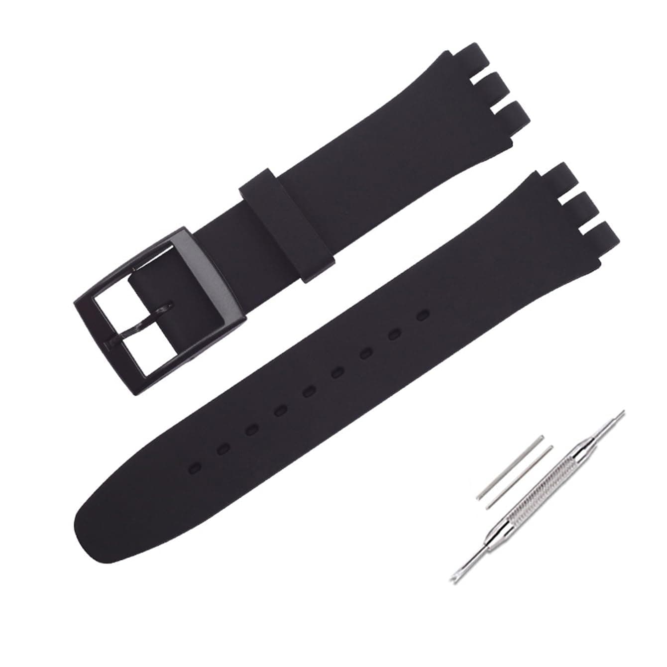 Watch Strap for Swatch, Silicone Waterproof Watch Strap