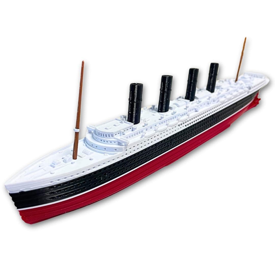 TitanicToyCo Lusitania Model Ship - Fully Assembled, 1 Ft Long, Toy Cruise Ship