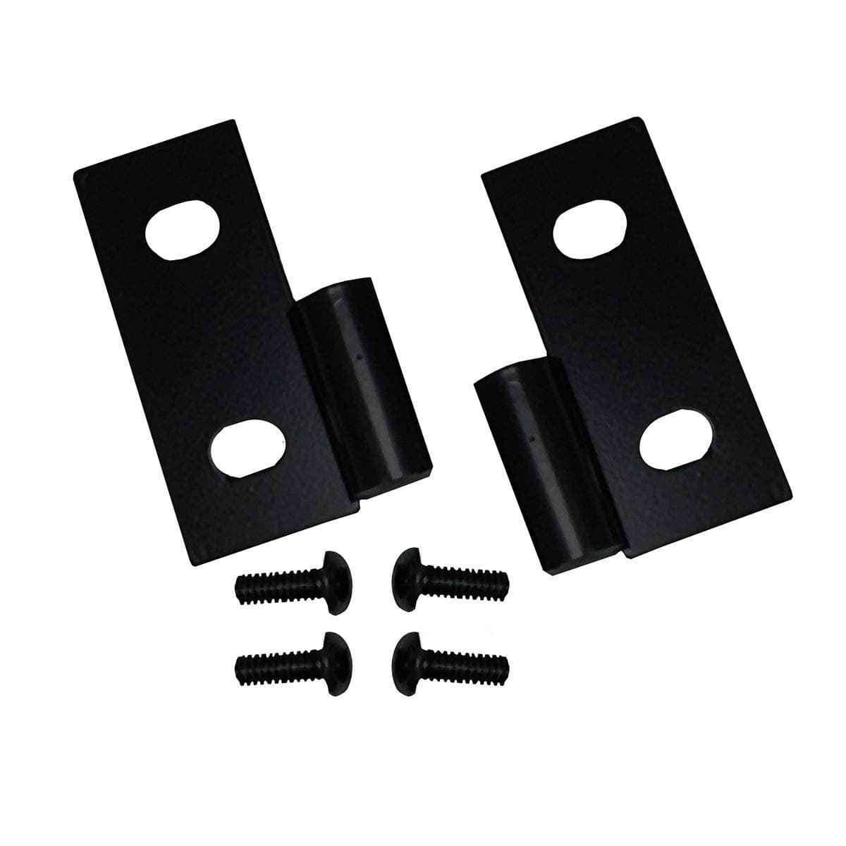 Rugged Ridge 11202.03 Door Hinge Brackets, Lower, Black; 76-06 Jeep CJ/Wrangler YJ/TJ