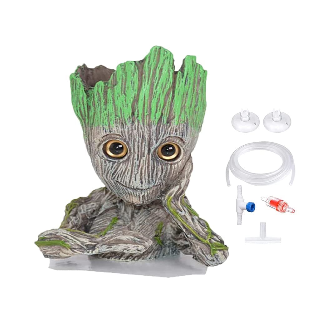 TEEMO Aquarium Air Bubbler Decorations - Oxygen Pump Crafts Ornaments for Aquarium Fish Tank Décor with Air Bubbler Stone