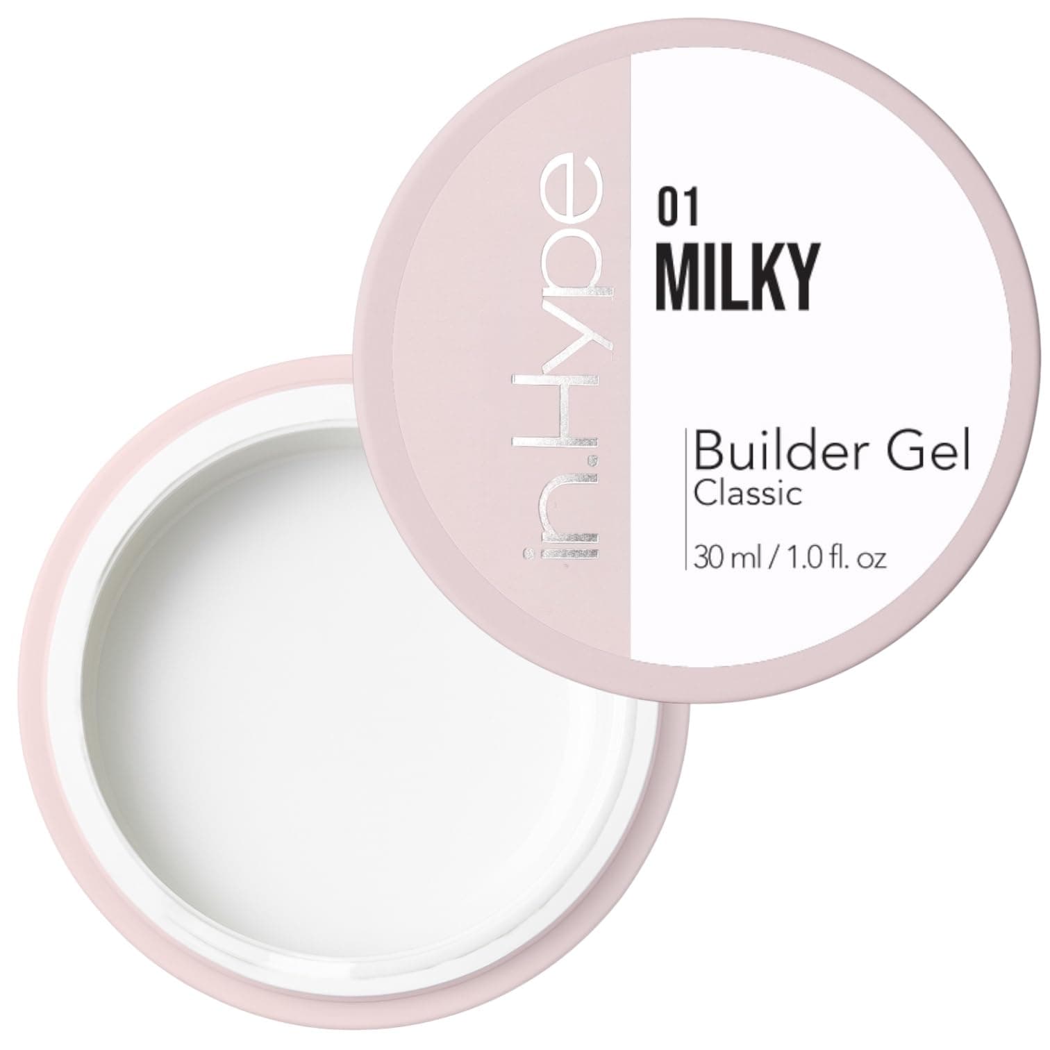 Hard Builder Gel for Nail Extension/Strengthening (milky white #1) Color Sculpting Gel UV/LED Cured