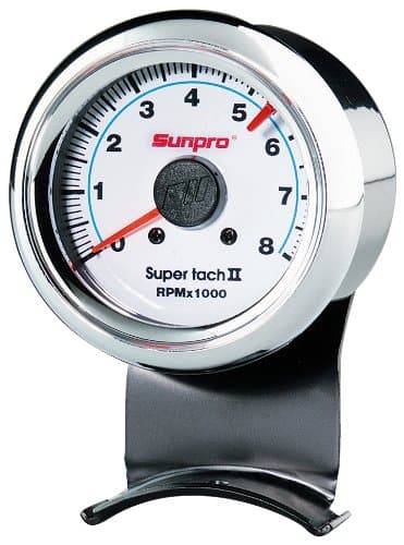 Sunpro CP7911 Mini Super Tachometer II - White Dial
