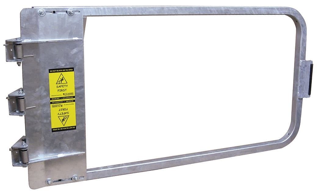 LSG-48-GAL Ladder Safety Gate Mild Carbon Steel, Galvanized, Fits Opening 46-3/4" to 50-1/2", Each