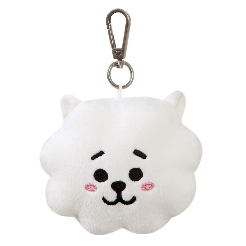 [Toyland] BT21 Aurora Official Product RJ Plush Key Clip 61332 White Aurora 50 x 100 x 90 millimetres