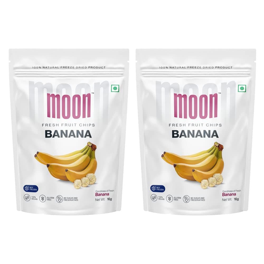 Freeze Dried Banana | No Preservatives, No Added Sugar, Healthy Dried Fruit | 100% Natural, Vegan, Gluten Free Snack for Kids and Adults | 16 g Pouch (Pack of 2)