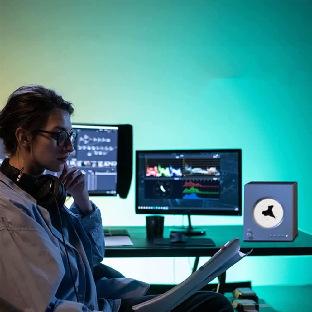 Magnetic Fluid Speaker, Dancing Ferrofluid with Music Rhythm, 360° Surround Sound Home Theater Audio System, Magnetic Fluid Bluetooth Speaker Music Mate, for Home TV Computer Office Desktop Decor