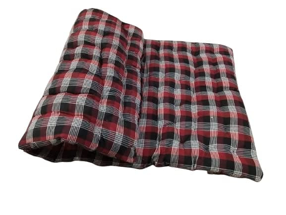 AG Soft Cotton Foldable Bed Mattress, Firm Gadda for Floor & Bed, Single Size Mattress (72 x 36 inches) (Single Heavy Check)