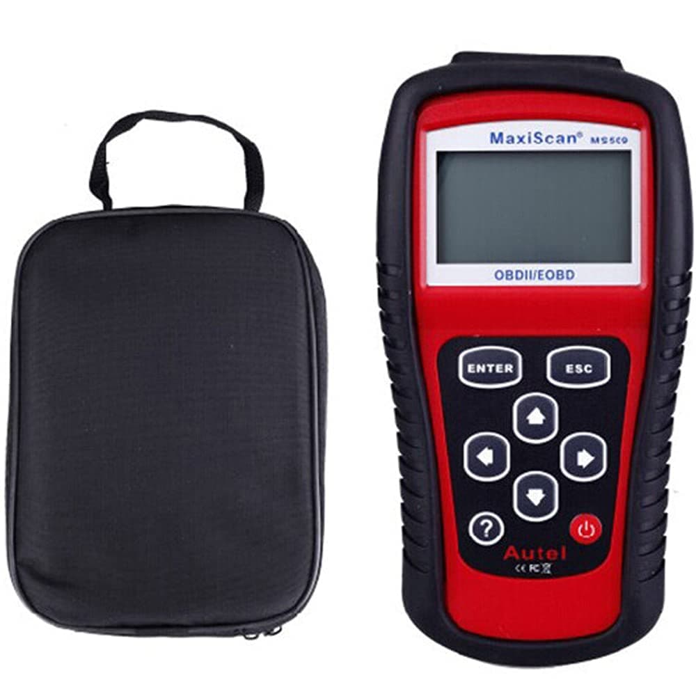 OBD Scanner,Car Code Scanner Odb2 Reader,Car Code Reader Autozone Ob2 Code Reader,Car Fault Reader Engine Code ScannerOBD2 Scanner Autozone Diagnostic Car Code Reader -Red MS509