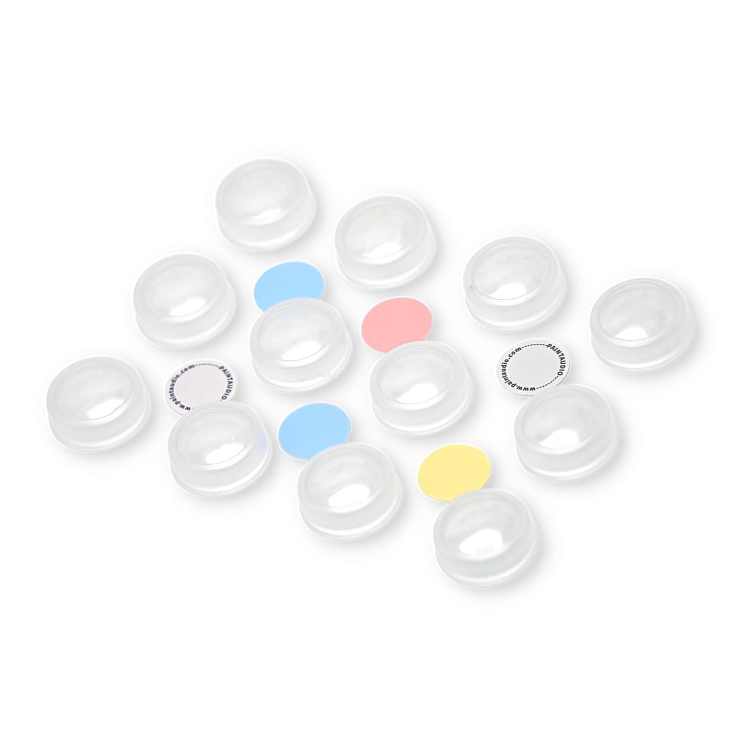 PAINTAUDIO Guitar Effect Pedal Footswitch Toppers, Plastic Guitar Pedal Footswitch Protection Caps, One-Step Installation, 12PCS/Set