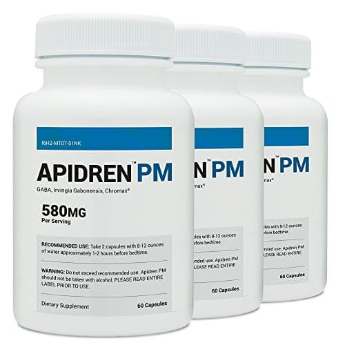 Apidren PM (3 Bottles) - PM Weight Loss Supplement, Stimulant Free