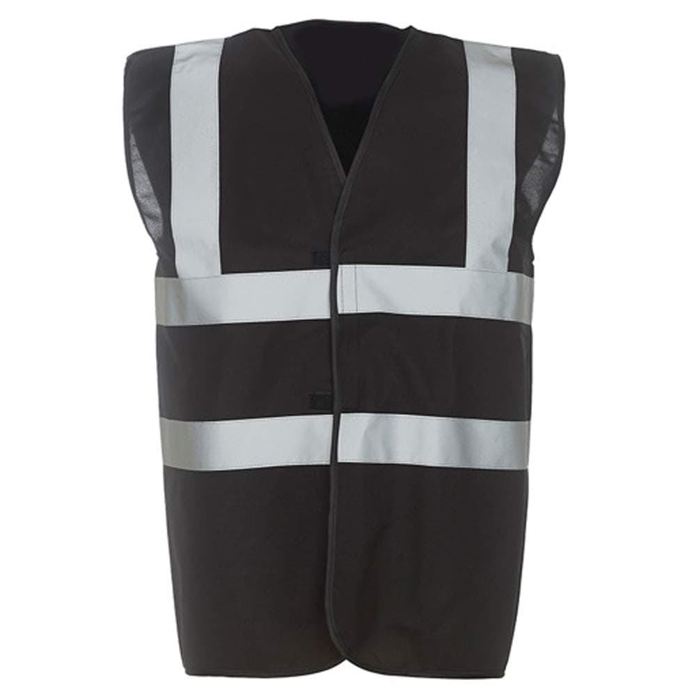 Expert Workwear Hi Vis Coloured Vest Waistcoats Vests - Yellow Orange Pink Green Navy