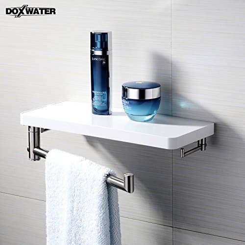 Doxwater F30304 Bathroom Towel Rack Shelf with Towel Ring Hook,Towel Rack …