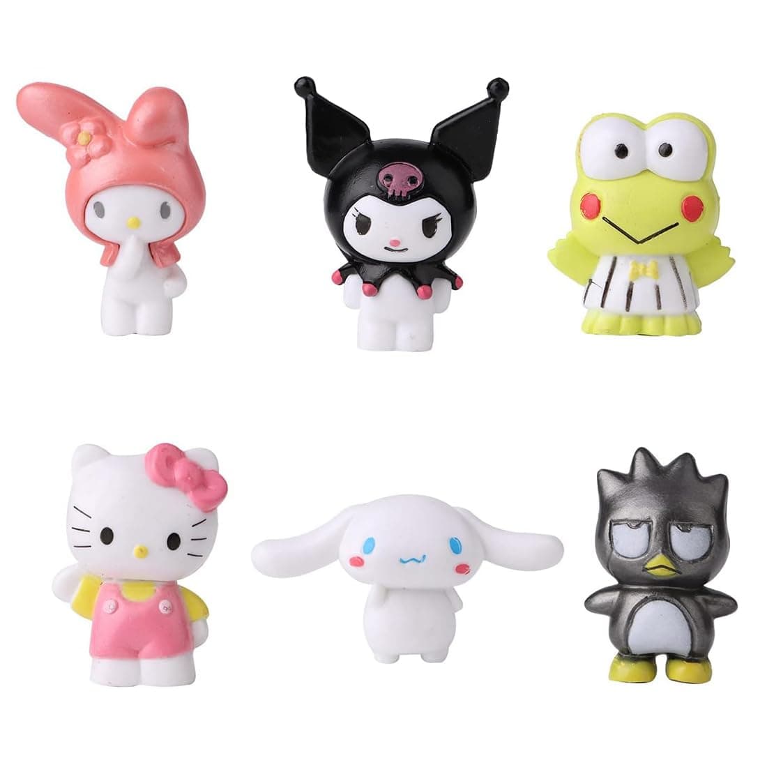 6 Pack Cute Lovely Characters Figurines For Kids Birthday Party Supplies Decorations,Bouquet,Charms,Cake Pan