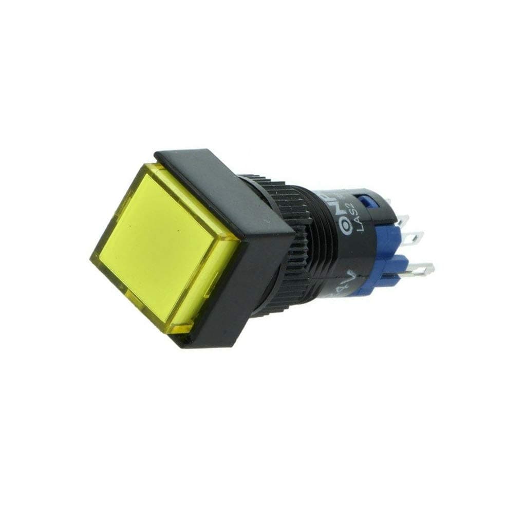 V12F-11Z-24Y Switch: Push-Button Pos: 2 SPDT 0.5A/250VAC 1A/24VDC Yellow ONPOW