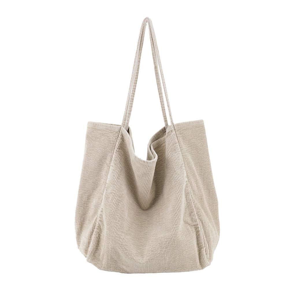 Women Shoulder Bags Corduroy Bag Handbag Work Bags Hobo Tote Bags