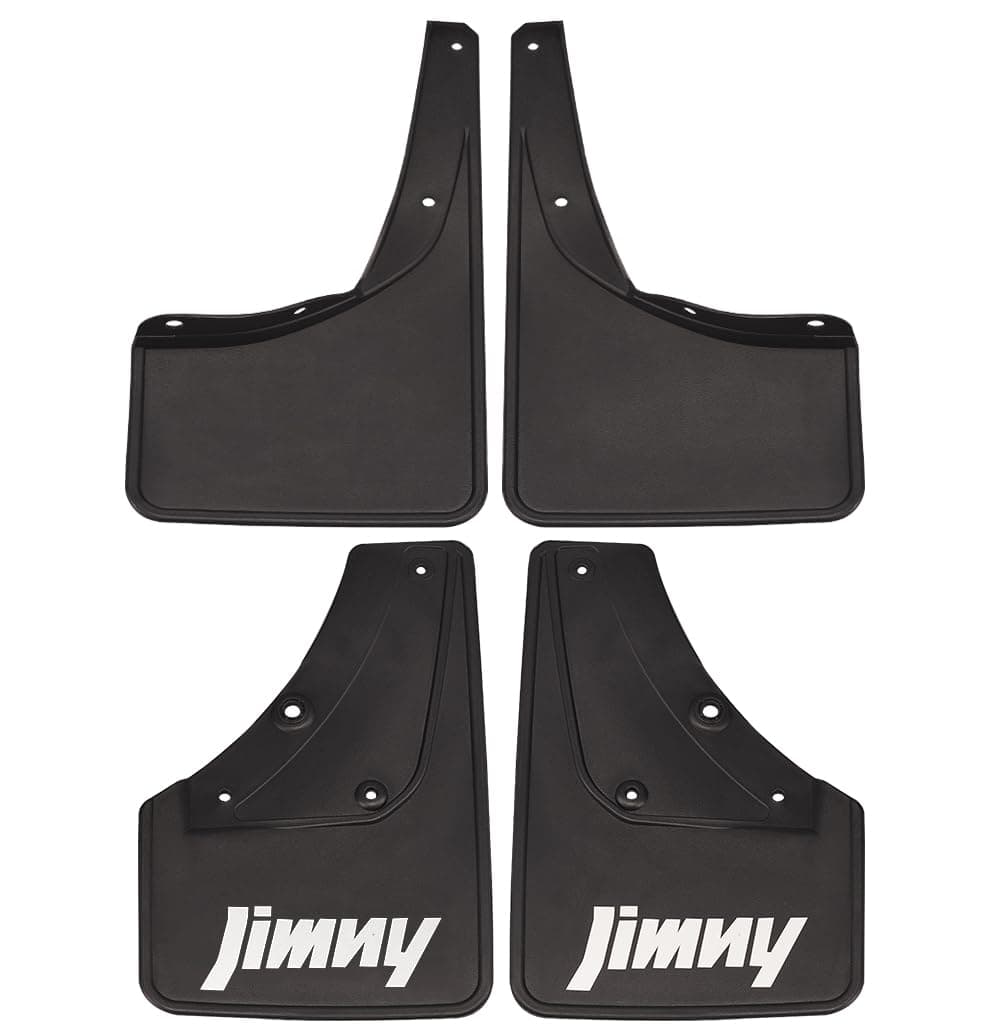 JSCARLIFE Mud Flaps Kit for S-uzuki Jimny BJ74 2019-2022 Premium Front Rear Set Mud Flaps Splash Guards Mudguards Protective Fender 4pcs, Moulded Full Protection Set Splash Mud Guards Black
