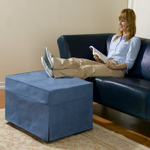 BW Products OTTOMAN BED WITH DENIM COVER