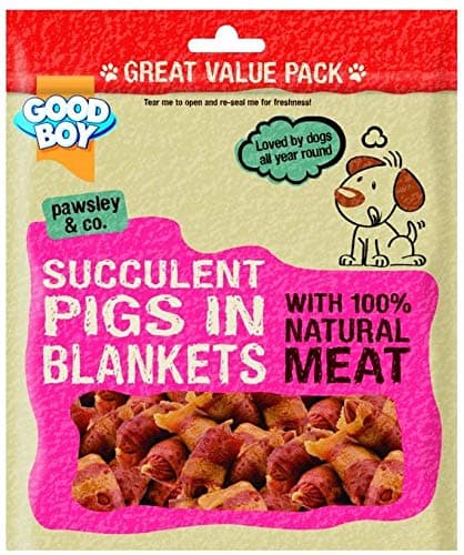 *NEW* 320G VALUE PACK SUCCULENT PIGS IN BLANKETS NATURAL MEAT DOG TREATS