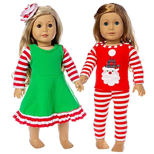 Ecore Fun 8 Pcs 18 Inch Doll Bunny Clothes Accessories Outfits for American 18 Inch Girl Doll, Generation Doll