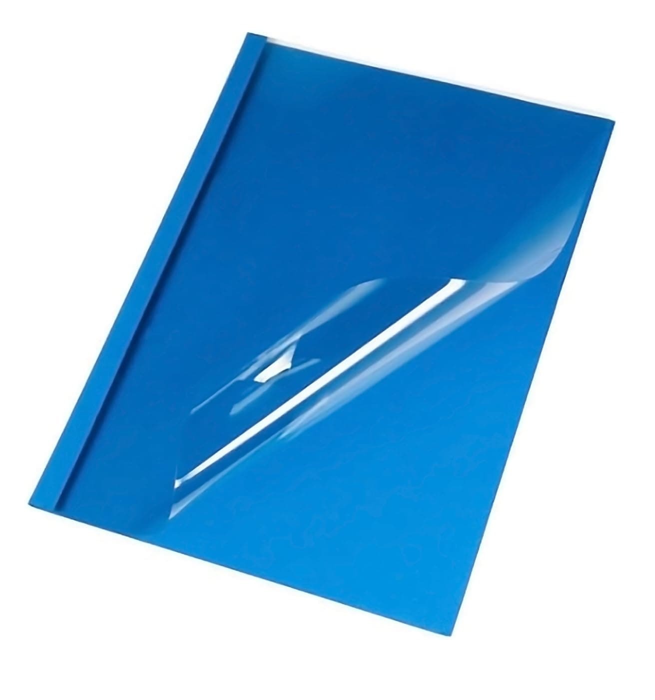 Pavo A4 Thermal Binding Cover 6 mm - Clear/Blue (Pack of 25)