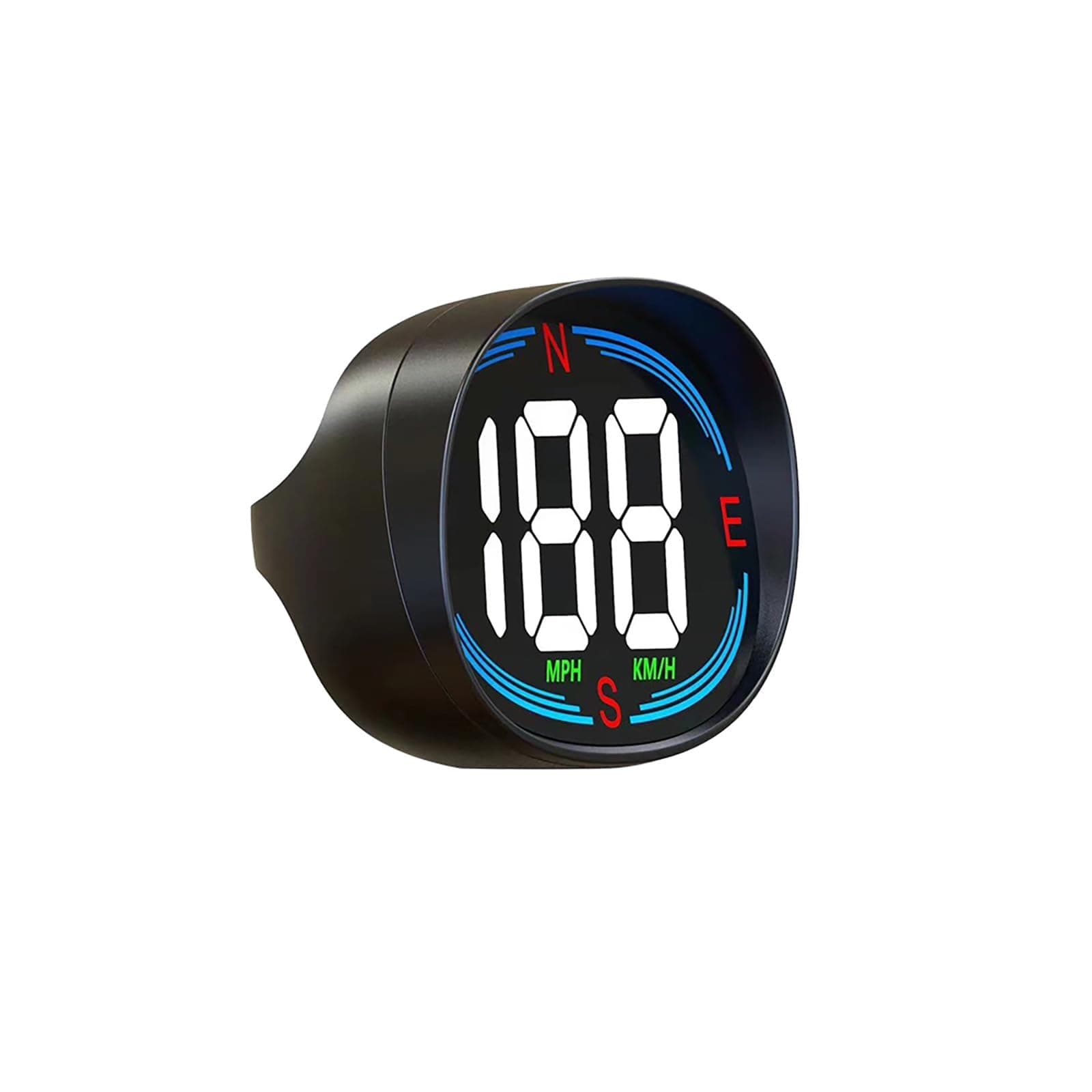 GPS Speedometer, Universal HUD Speedometer with USB Connection, Plug and Play, Displays MPH, Compass, Over Speed Alert, for All Vehicles