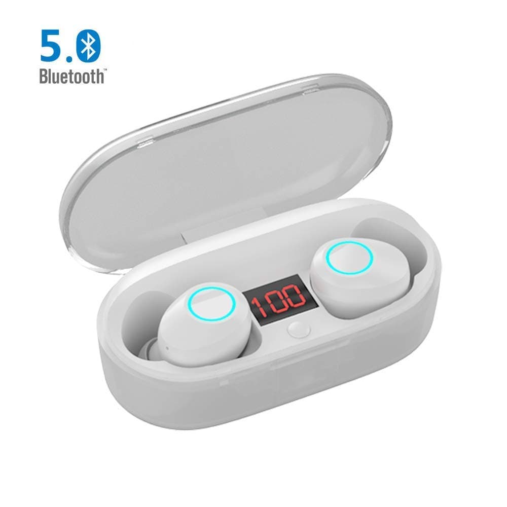 Abeyete Mini Bluetooth headphones true wireless earbud Noise Cancelling in ear headphones Waterproof Wireless Earphones Stereo Headsets with Mic for iOS Android with Charging Box