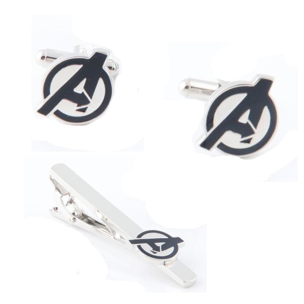 Fashion Jewelry ~ Avengers Tie Clips and Cufflinks Set (A78 A)