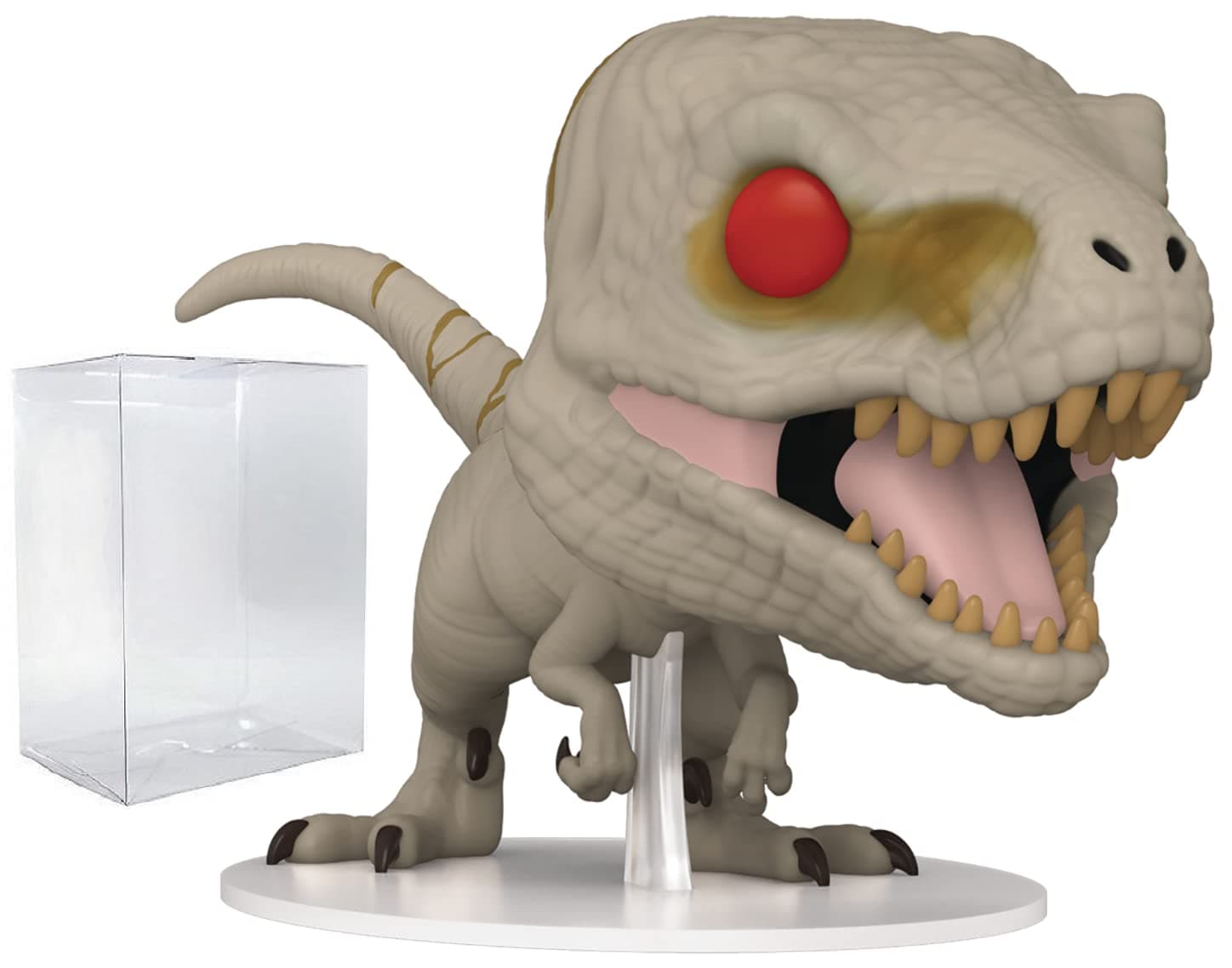 POP Jurassic World Dominion - Atrociraptor (Ghost) Funko Pop! Vinyl Figure (Bundled with Compatible Pop Box Protector Case), Multicolor, 3.75 inches