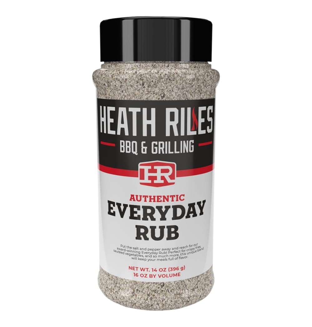 Heath Riles BBQ Rub - Everday All-Purpose Seasoning, Champion Pitmaster Recipe, Legendary Rubs For Smoking & Grilling, 80+ BBQ Championships, 14 oz.