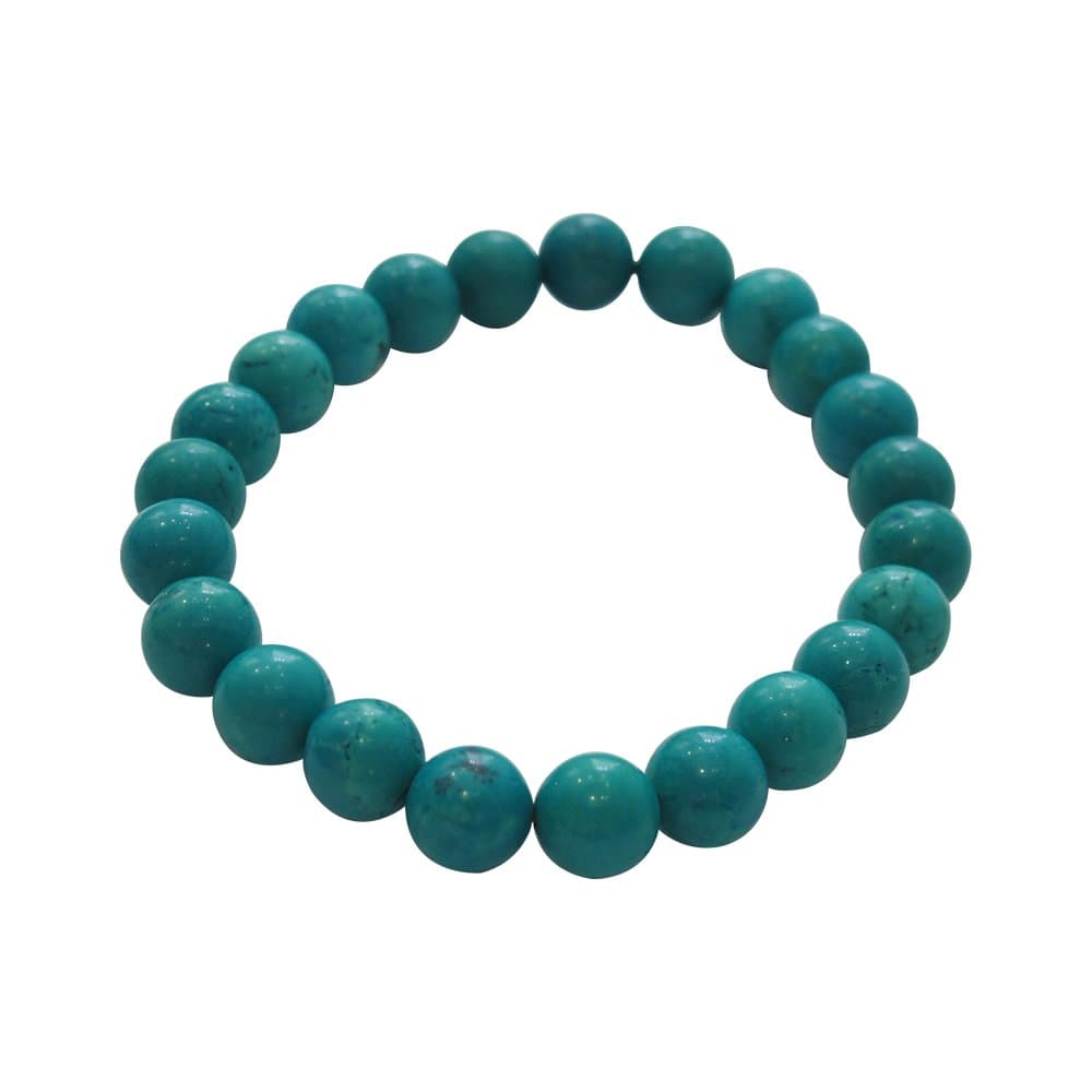 Unique Rare Natural Blue Persian Turquoise Lucky Beads Astrological Bracelet