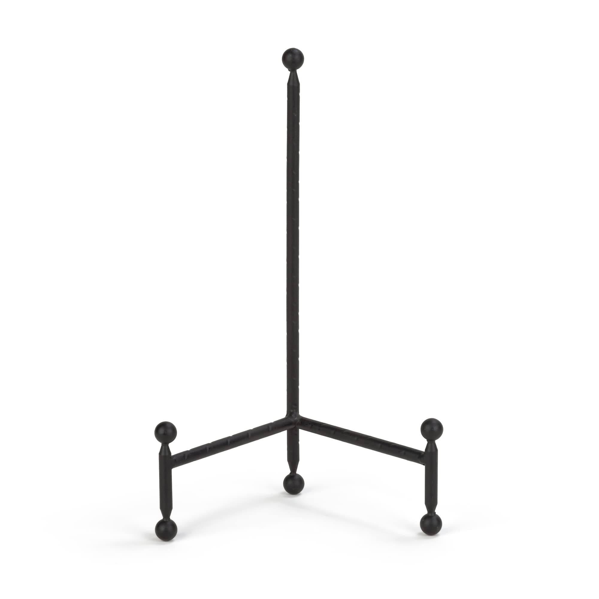 TRIPAR Modern Tripod Easel Display, Black Finish - Lightweight & Durable Design - Perfect for Displaying Decorative Pictures, Artwork, Plates, Tiles, & More (12 Inch)